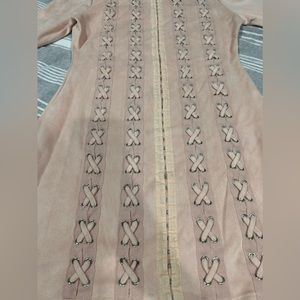 Missguided Carli Bybel Faux Suede Eyelet Bodycon Dress.